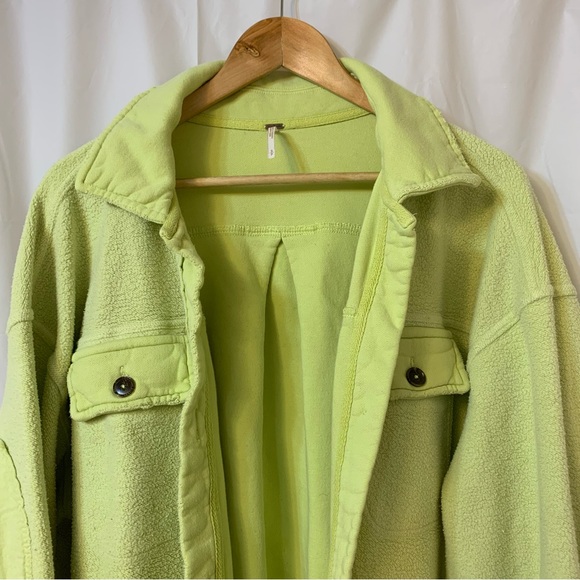 Free People Ruby Jacket Luminary Green Yellow Small - Picture 2 of 11